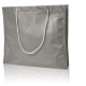 Große PP-Einkaufstasche Milano mit Kordelhenkel - grau